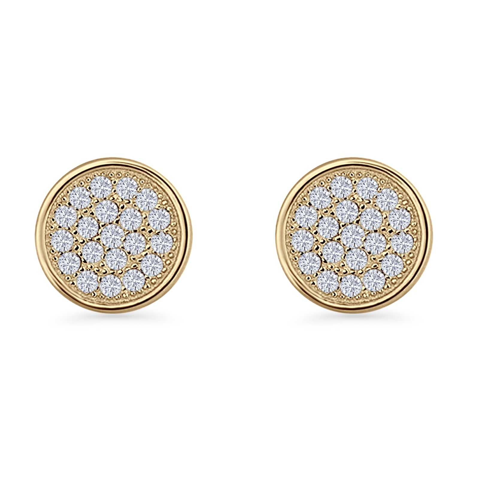 Round Stud Earrings