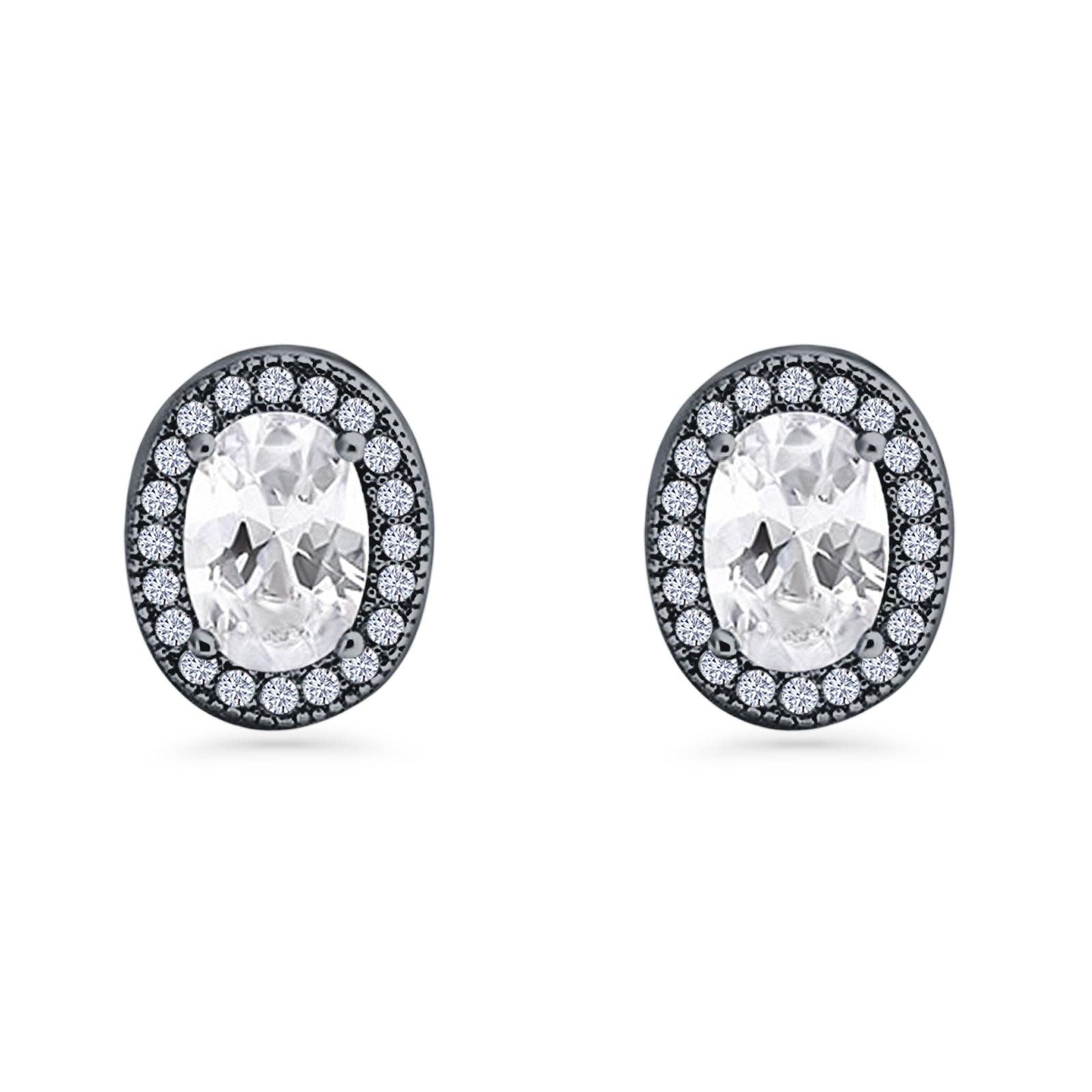 Oval Stud Earrings