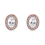Oval Stud Earrings