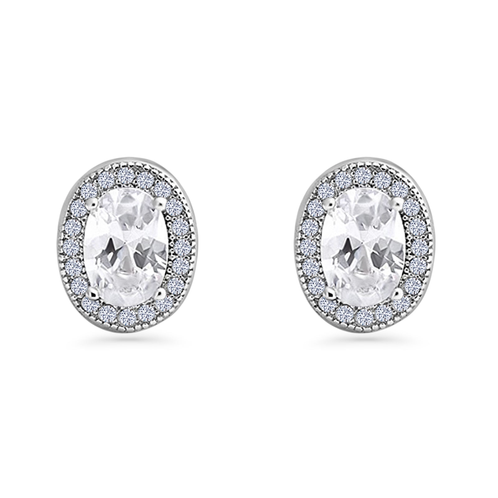 Oval Stud Earrings