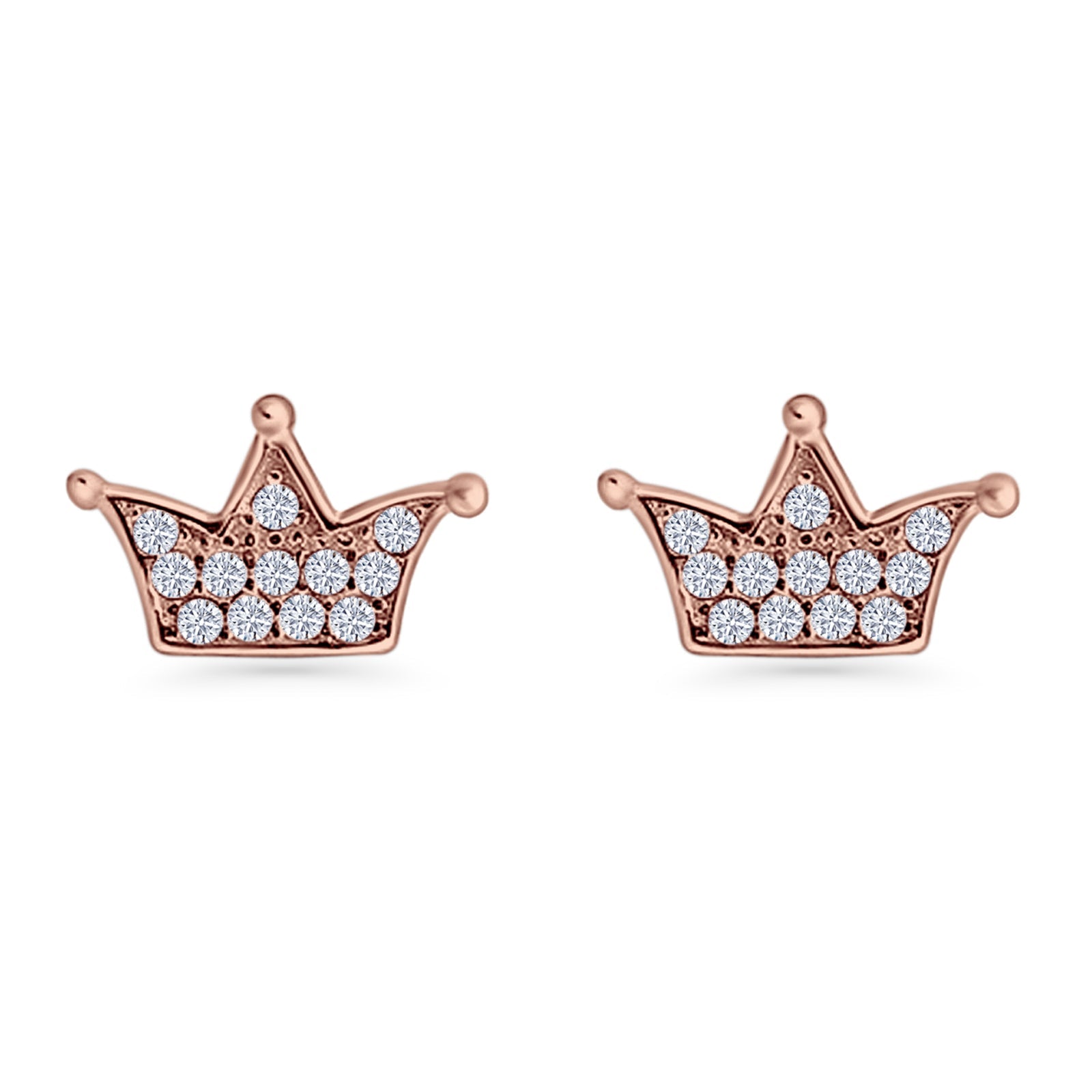 Crown Stud Earrings