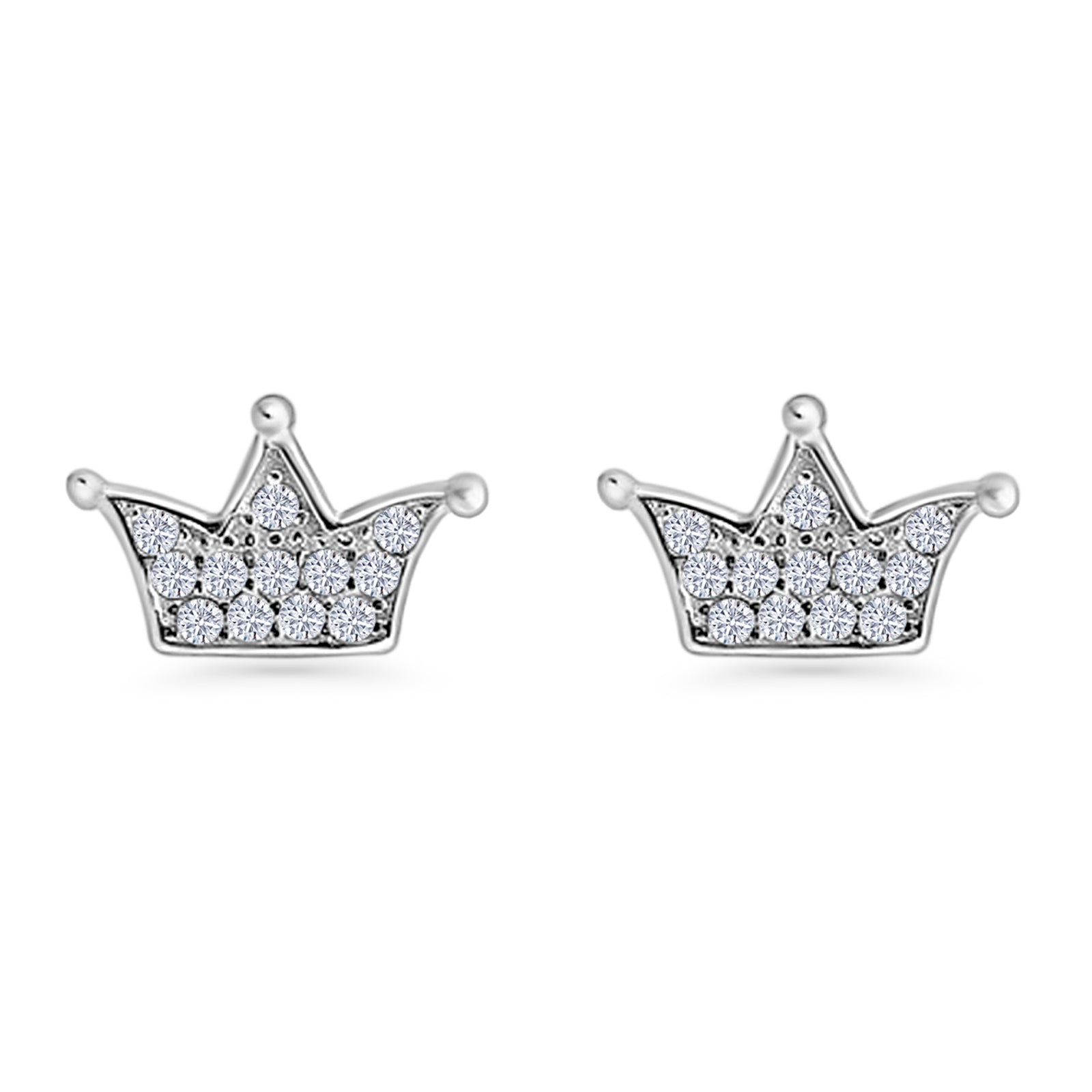 Crown Stud Earrings