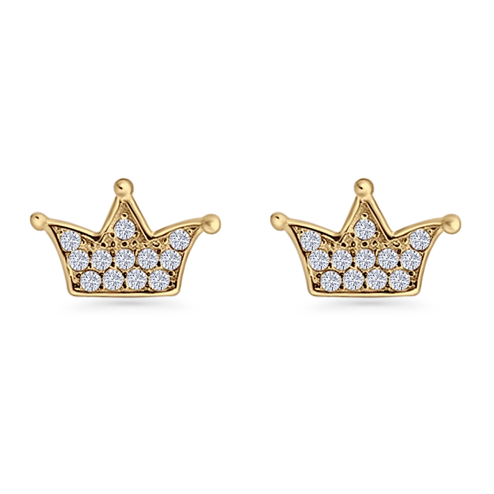 Crown Stud Earrings