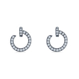 Half Circle Stud Earrings