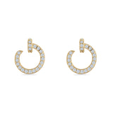 Half Circle Stud Earrings