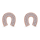 Horseshoe Stud Earrings