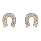 Horseshoe Stud Earrings