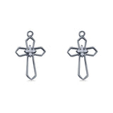 Cross Fishhook Earring