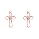 Cross Fishhook Earring