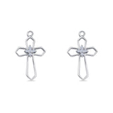 Cross Fishhook Earring