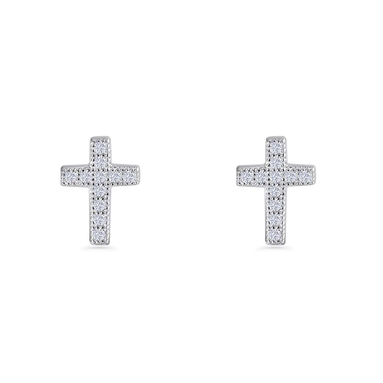 Cross Stud Earrings