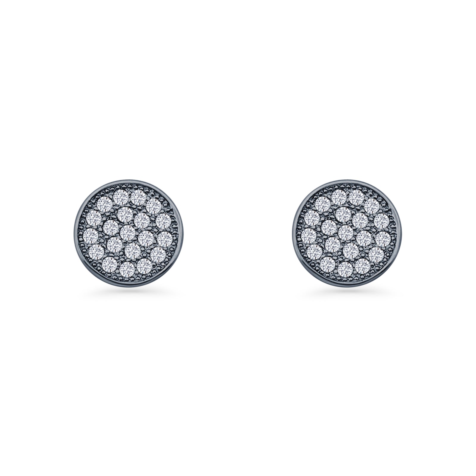 Round Stud Earrings