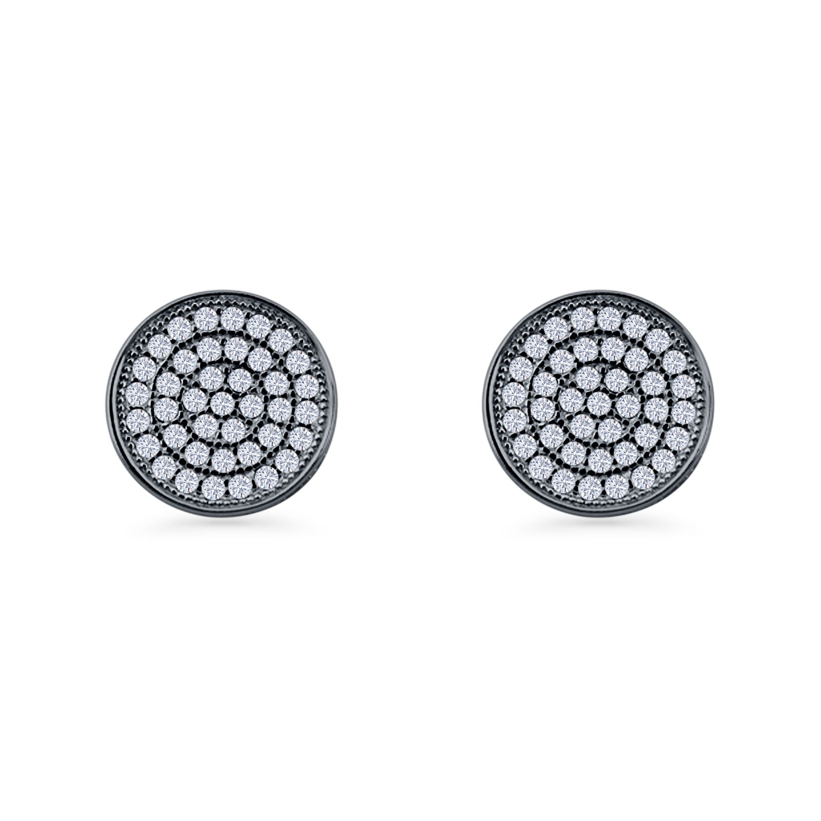 Round Stud Earrings