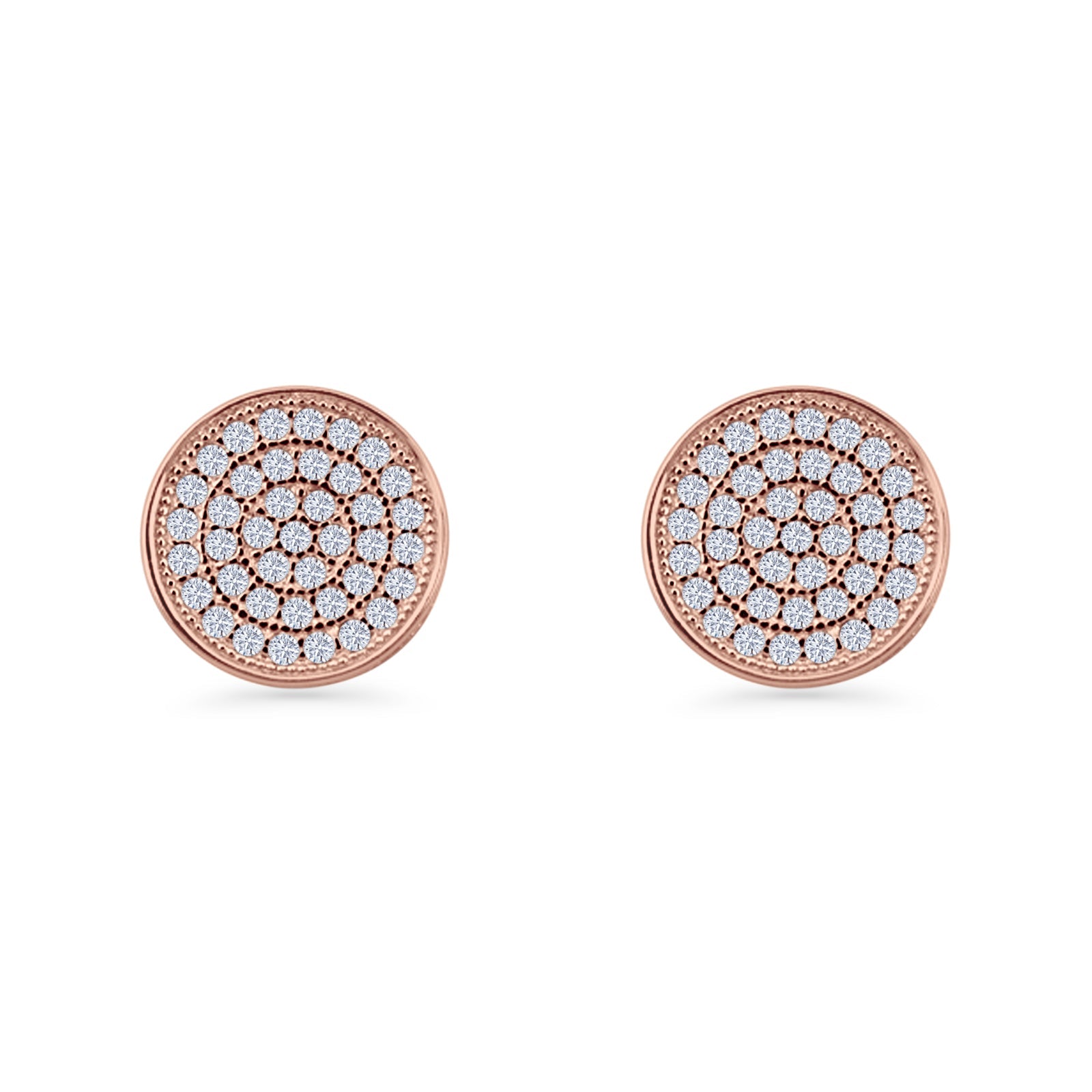 Round Stud Earrings