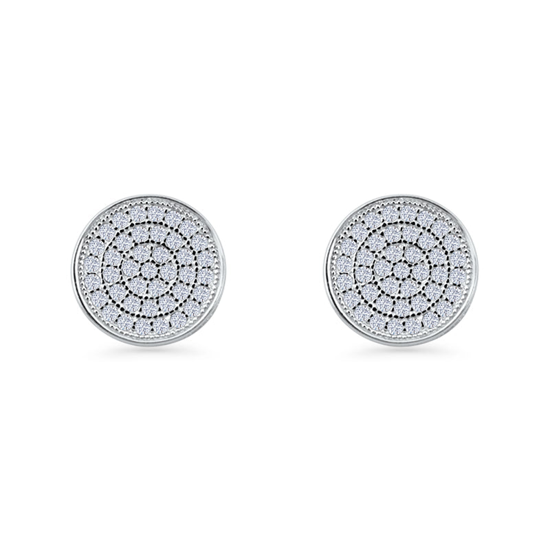 Round Stud Earrings
