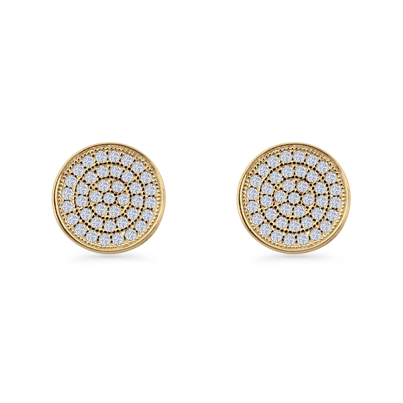 Round Stud Earrings