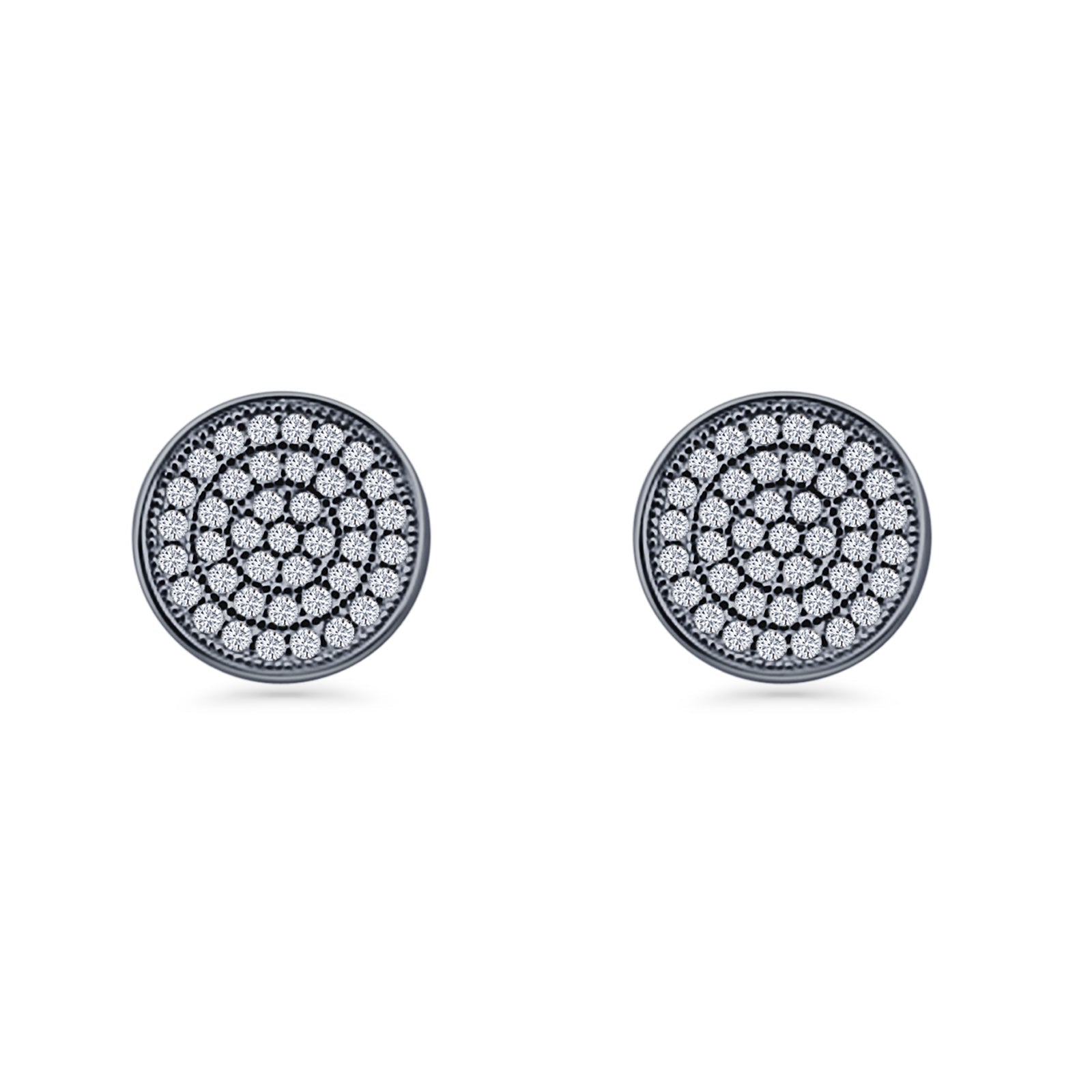 Round Stud Earrings