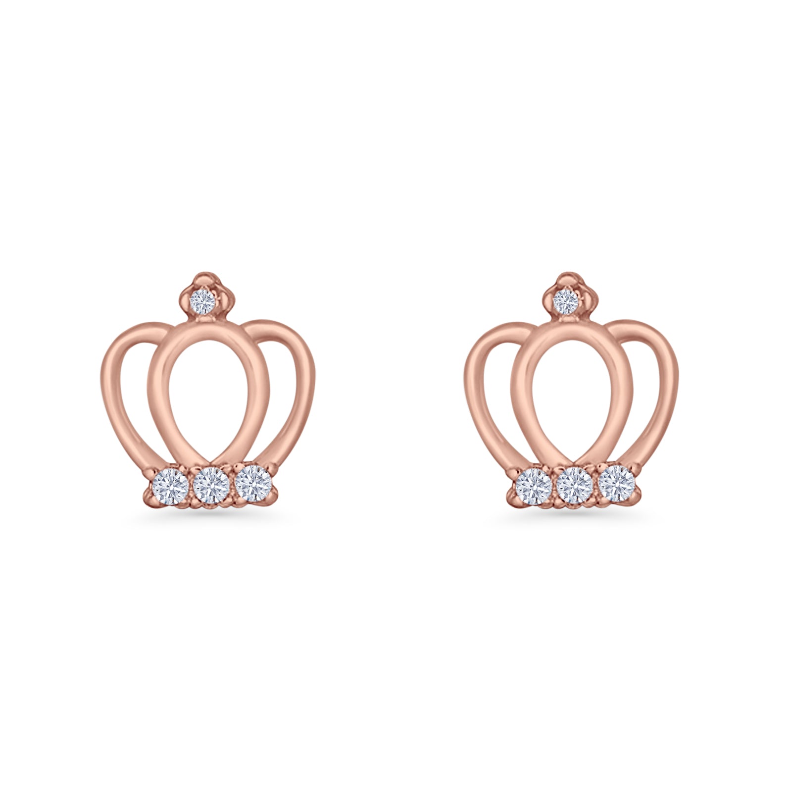 Crown Stud Earrings