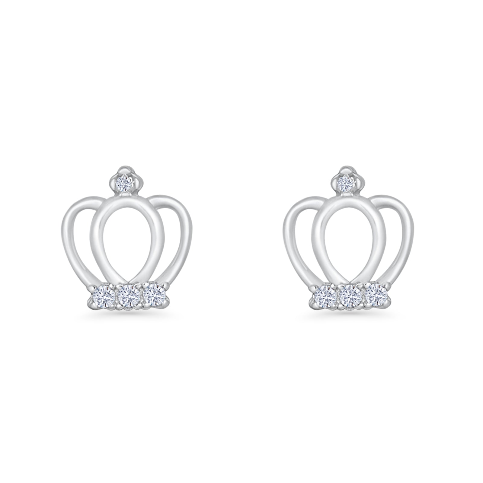 Crown Stud Earrings