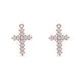 Cross Fishhook Earring