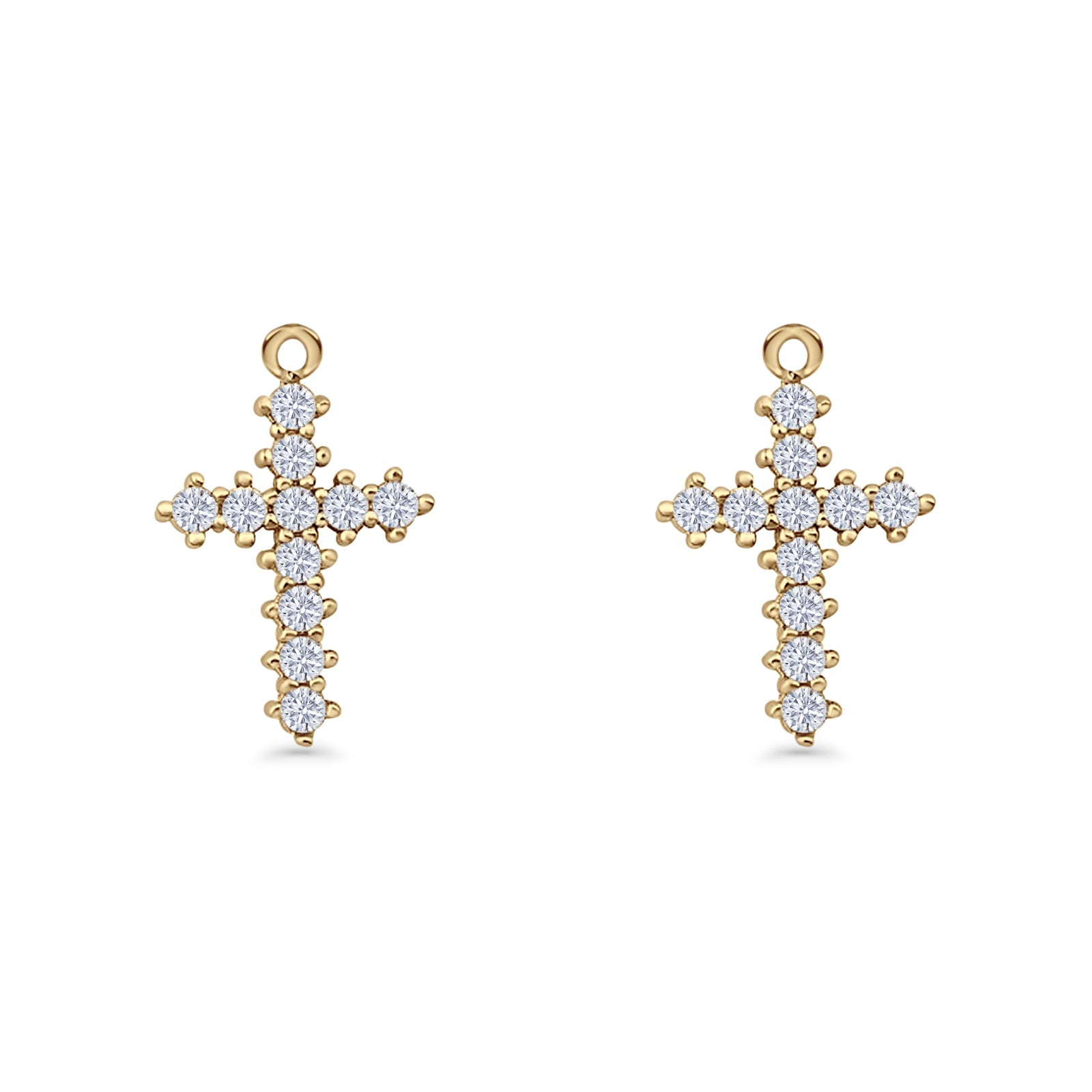 Cross Fishhook Earring