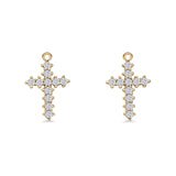 Cross Fishhook Earring