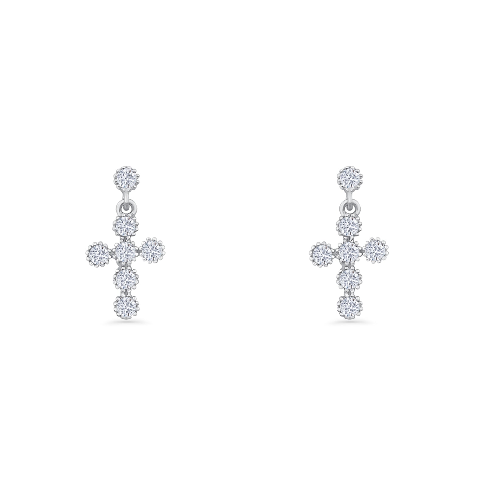 Cross Drop Earrings