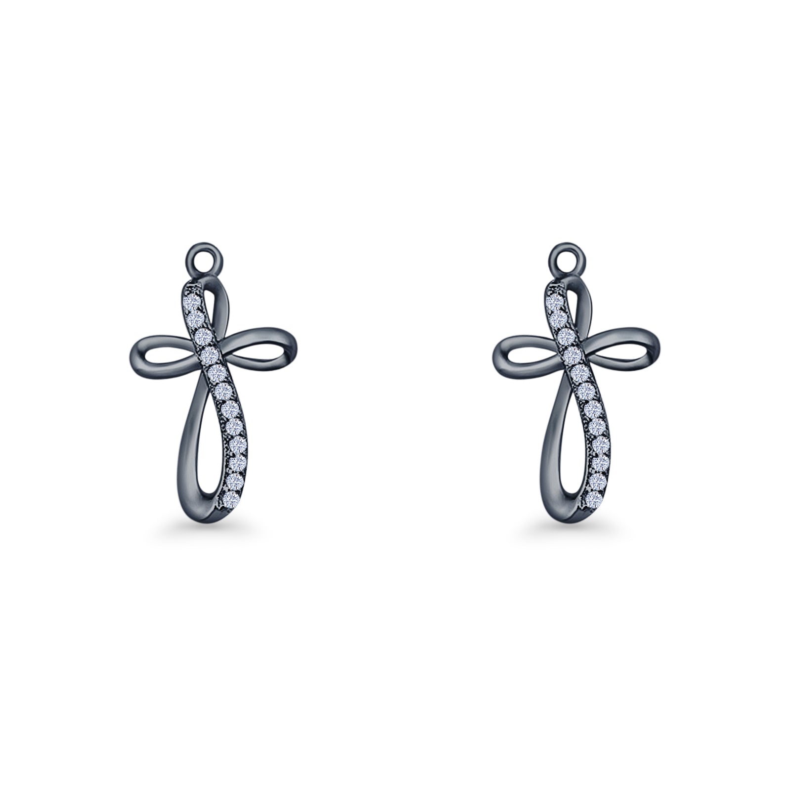 Cross Fishhook Earring