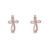 Cross Fishhook Earring