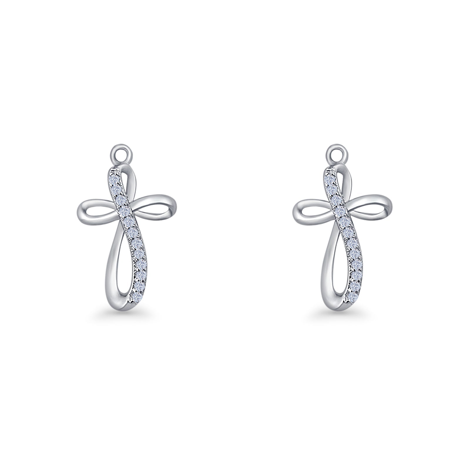Cross Fishhook Earring
