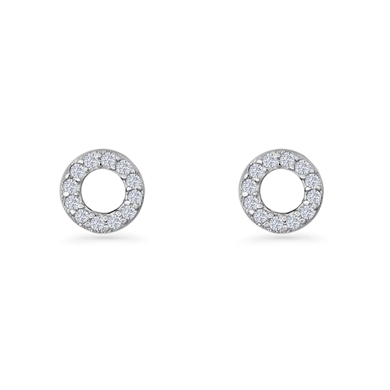 Circle Stud Earrings