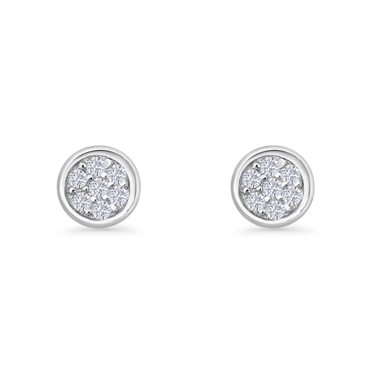Round Stud Earrings