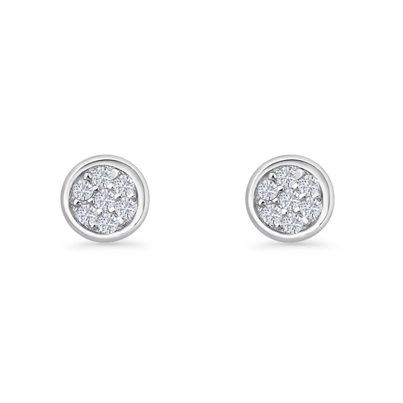 Round Stud Earrings