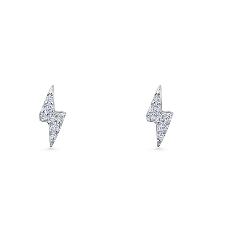 Thunderbolt Stud Earrings