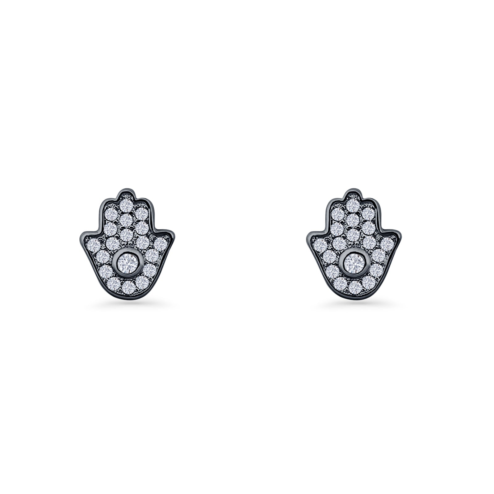 Hamsa Hand Stud Earrings