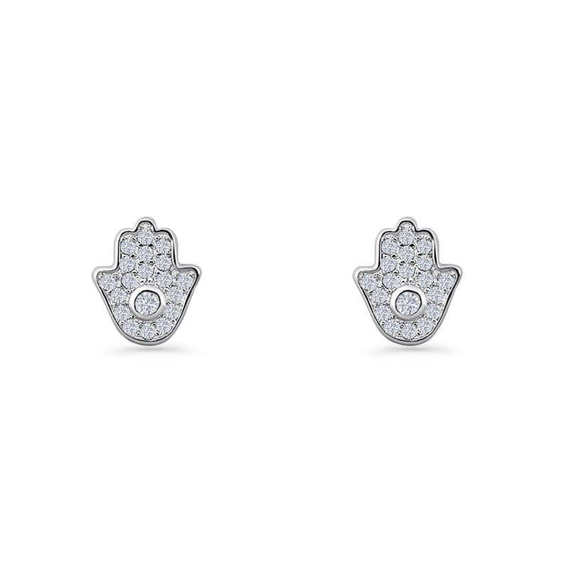 Hamsa Hand Stud Earrings