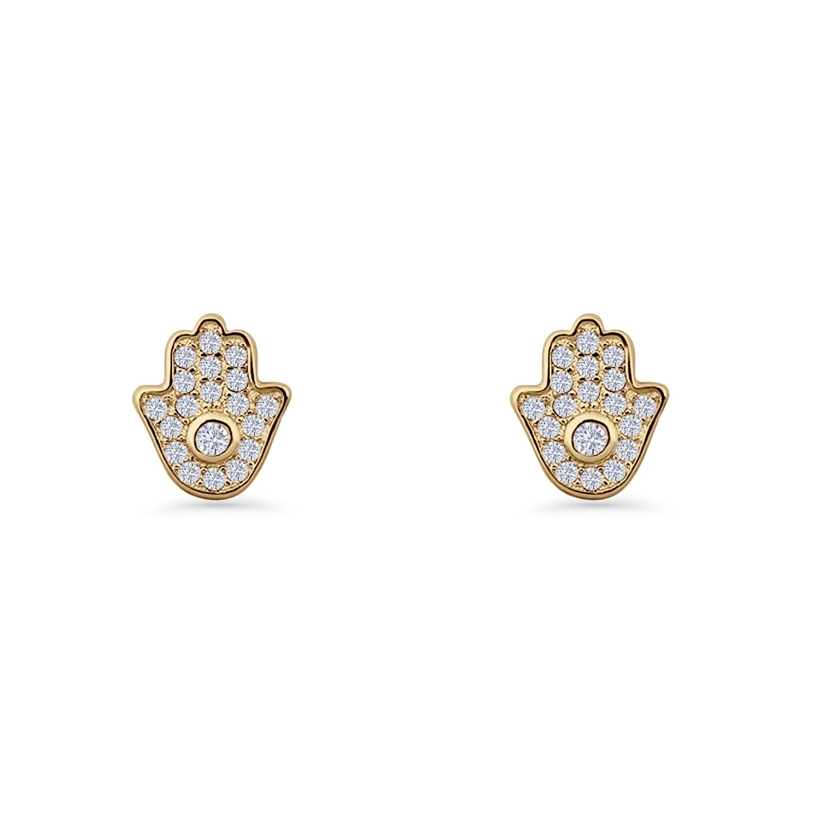 Hamsa Hand Stud Earrings