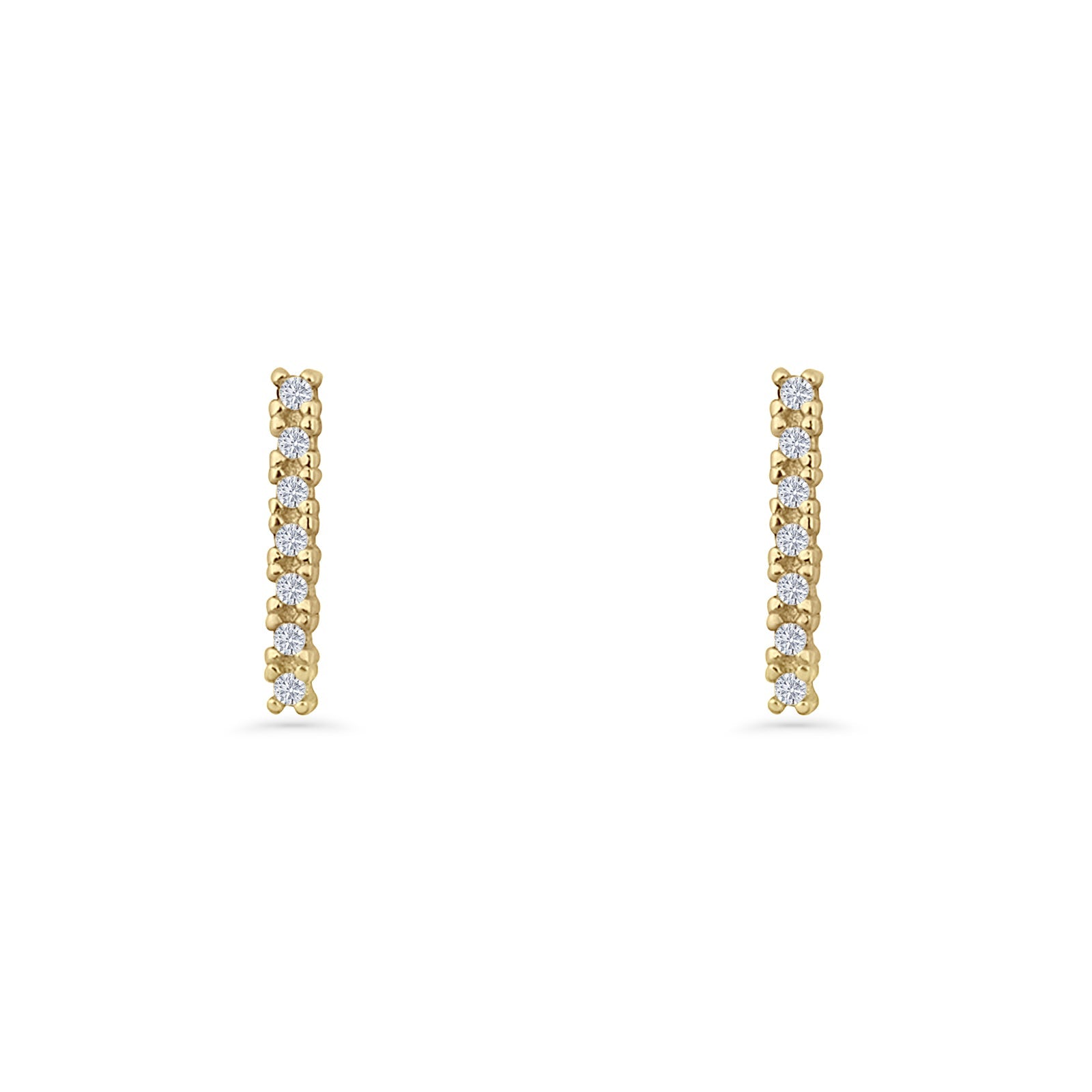 Line Bar Stud Earrings