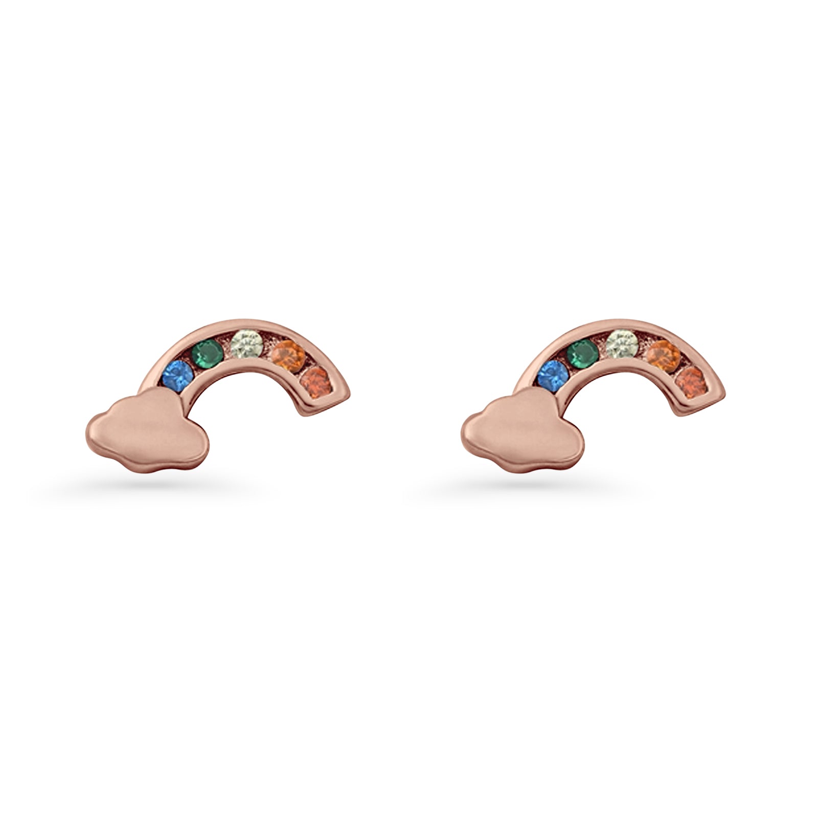 Rainbow Cloud Stud Earring