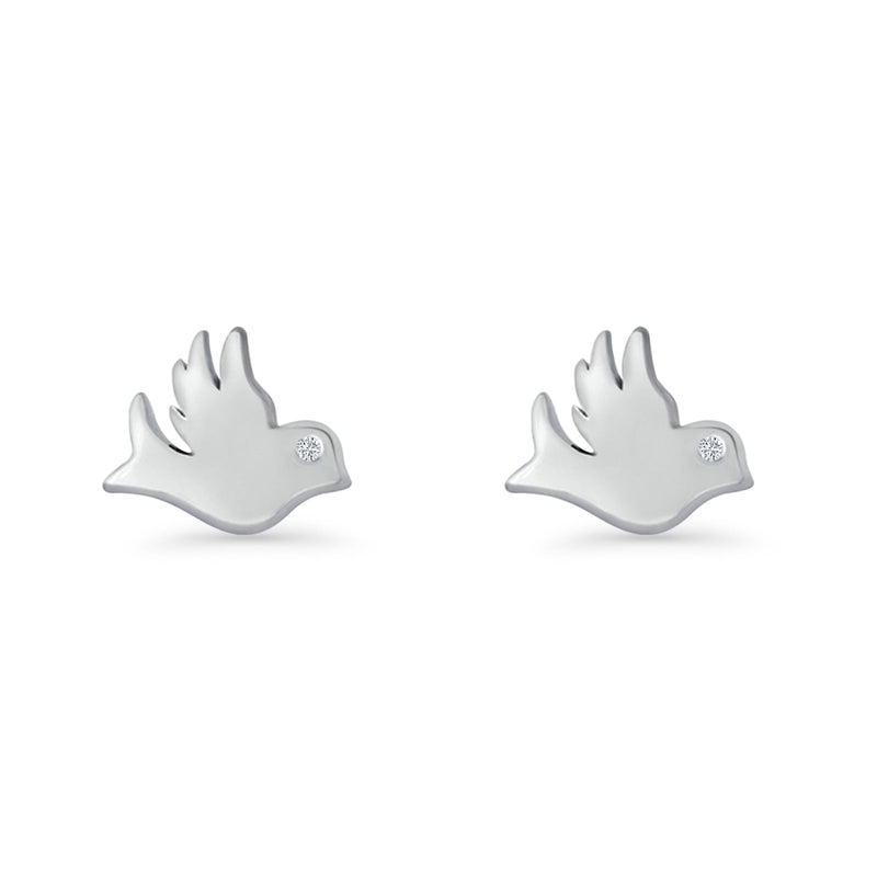 Dove Stud Earring