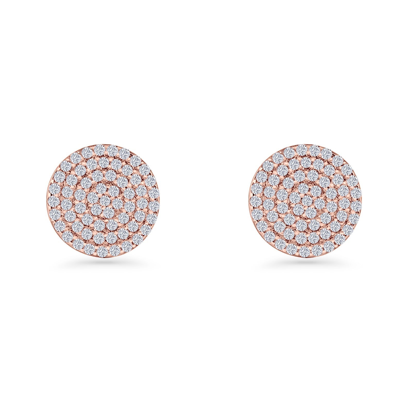 Round Stud Earrings