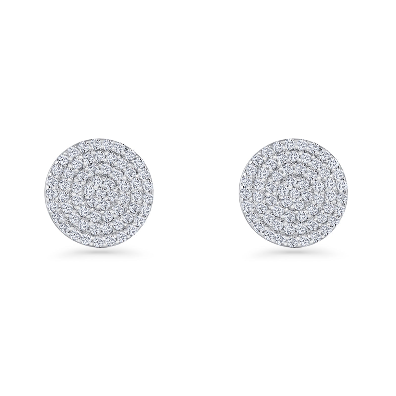 Round Stud Earrings