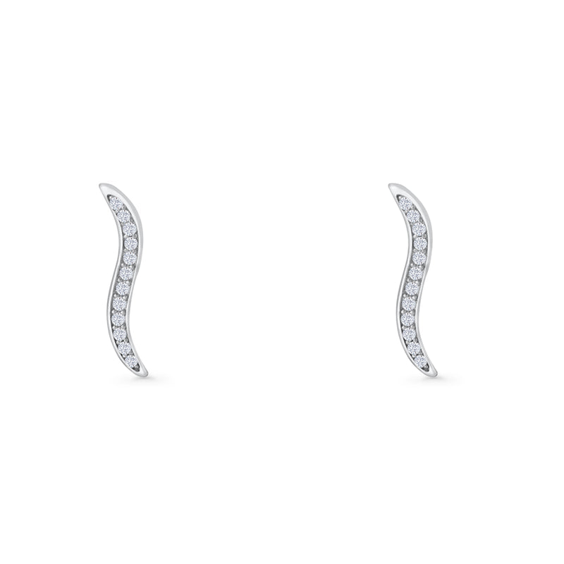 Wave Stud Earrings
