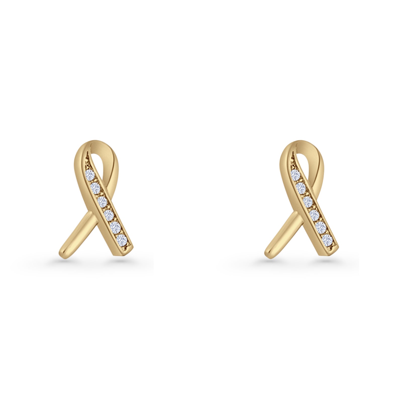 Ribbon Stud Earring