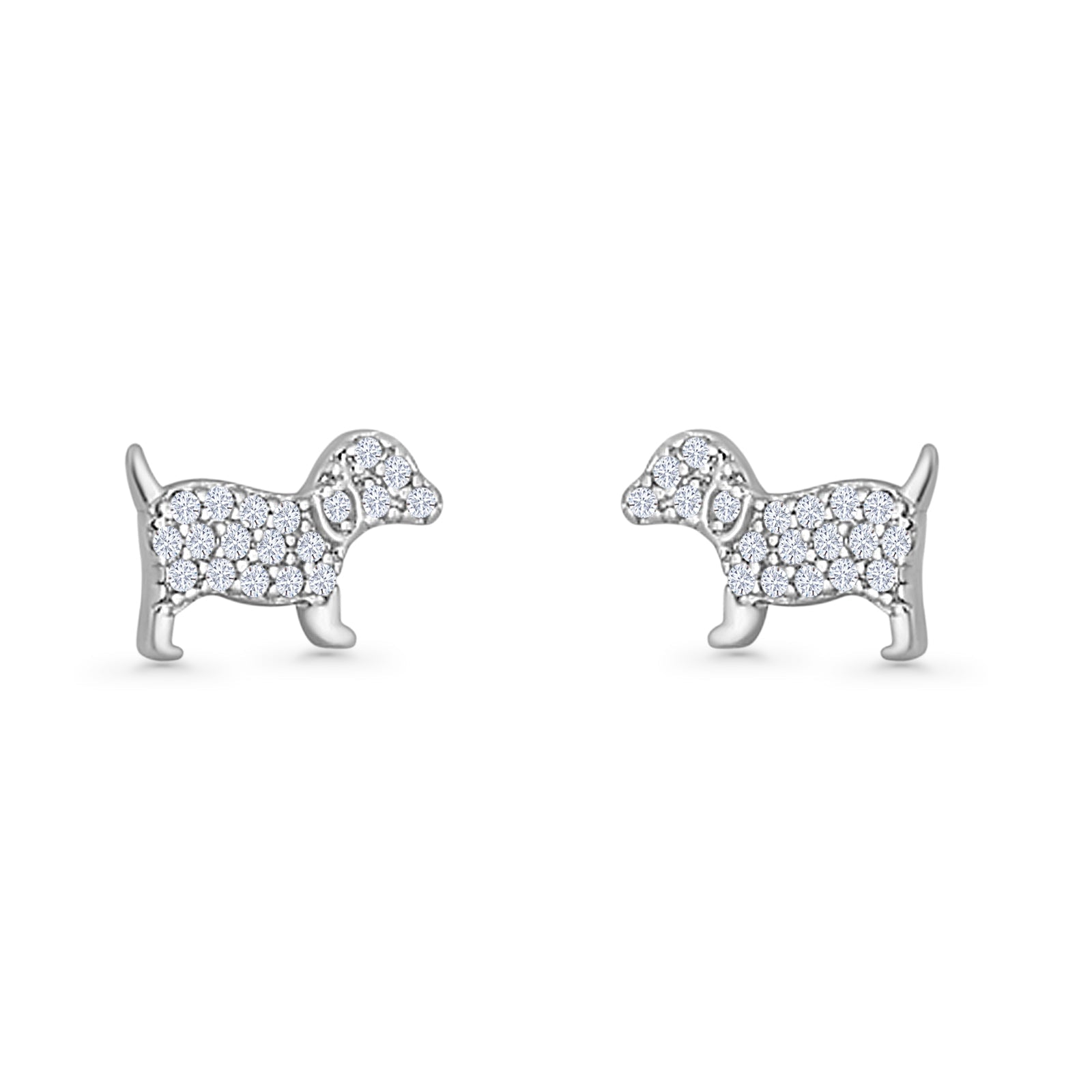 Puppy Dog Stud Earrings