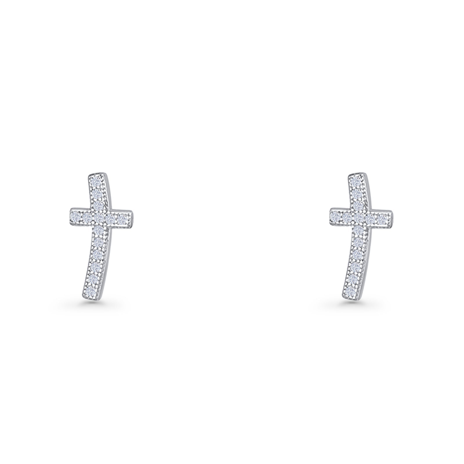 Cross Stud Earrings