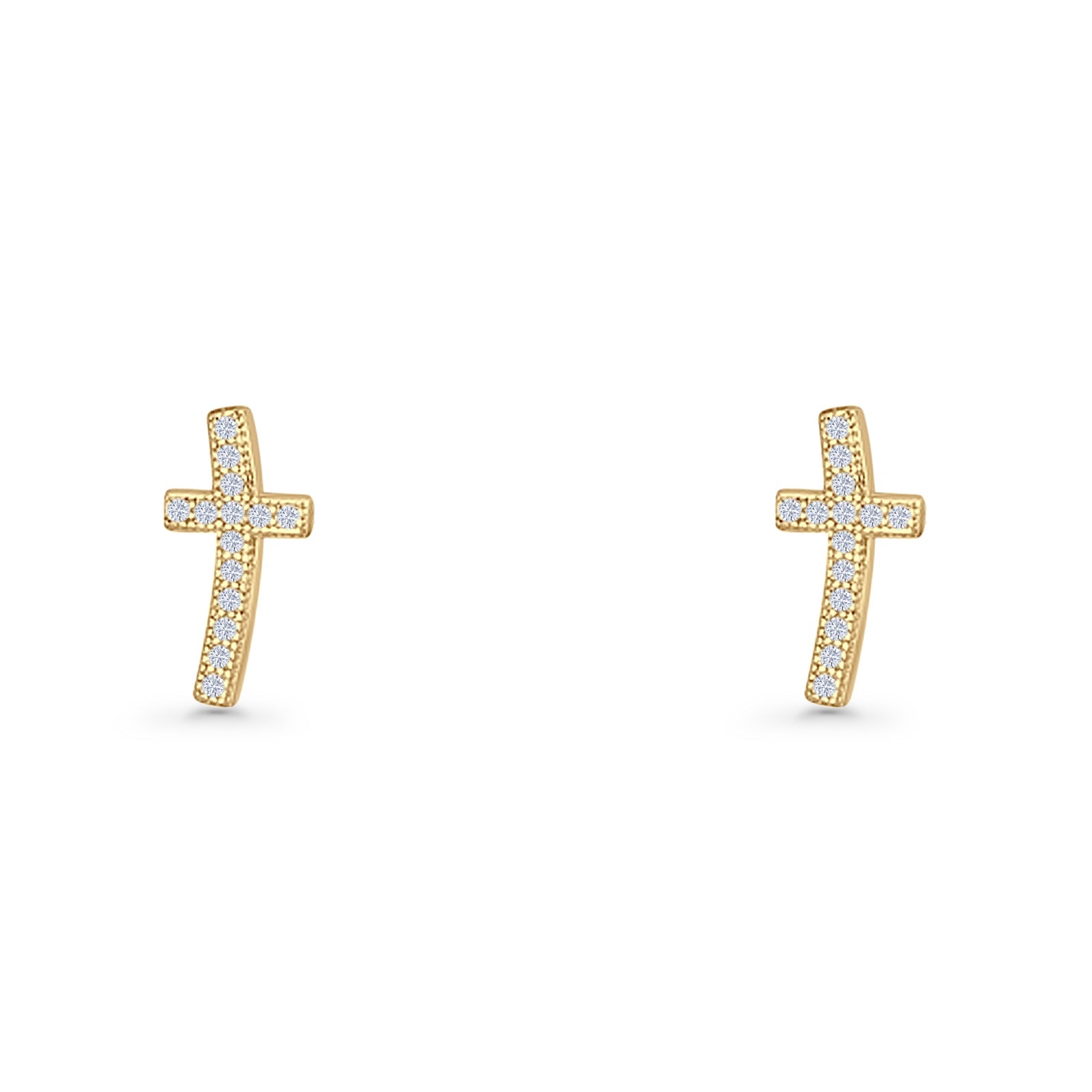 Cross Stud Earrings