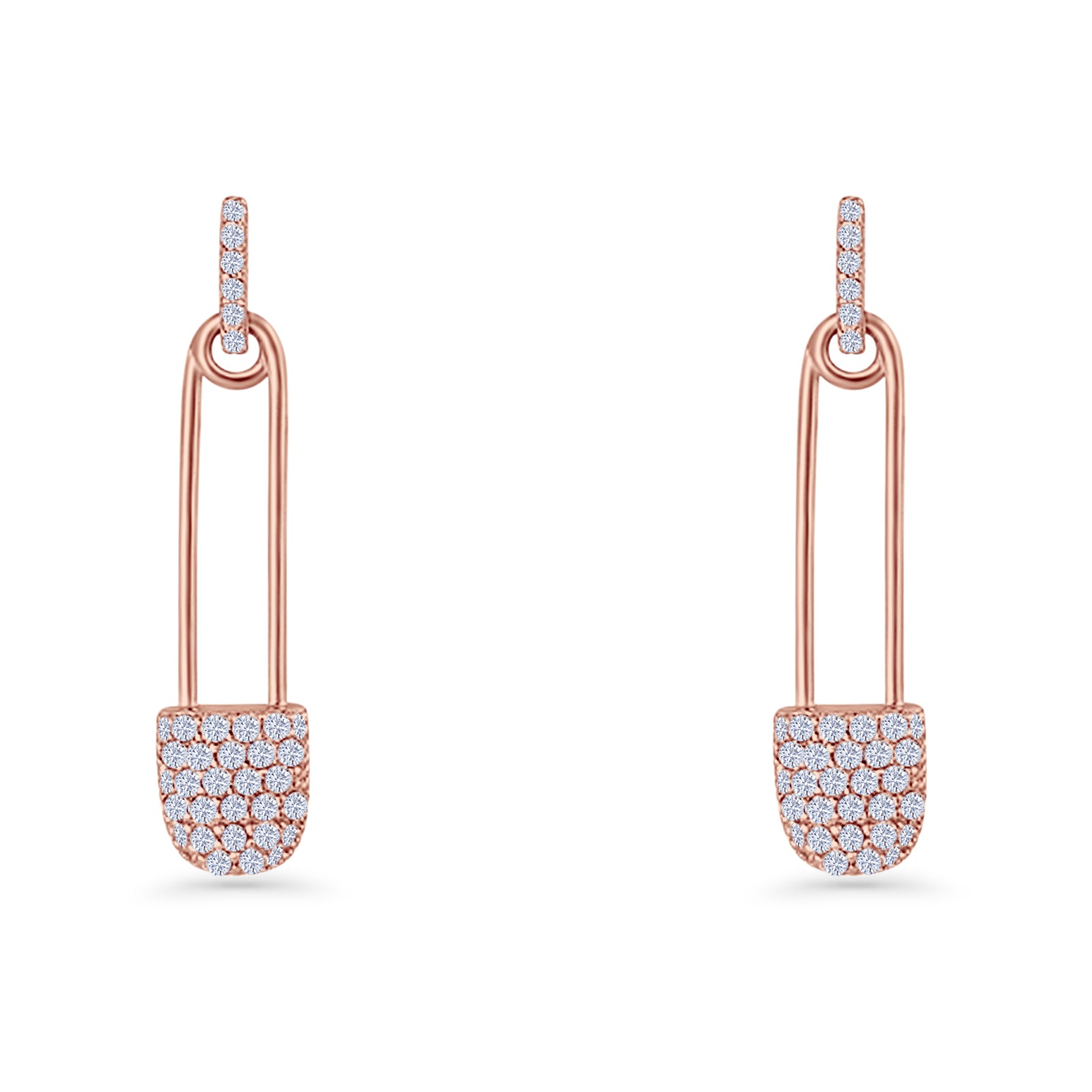 Safety Pin Stud Earrings