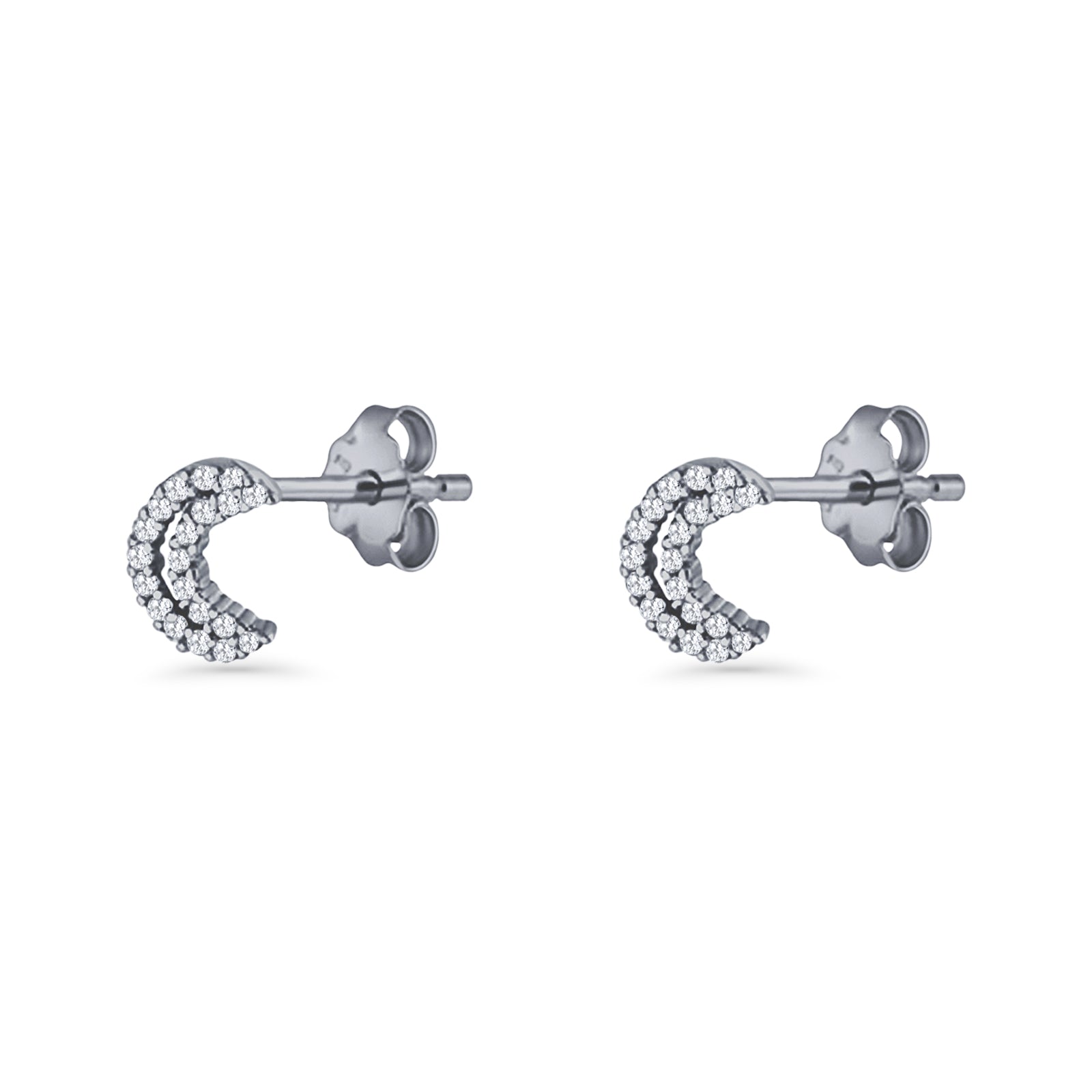 Moon & Star Stud Earrings