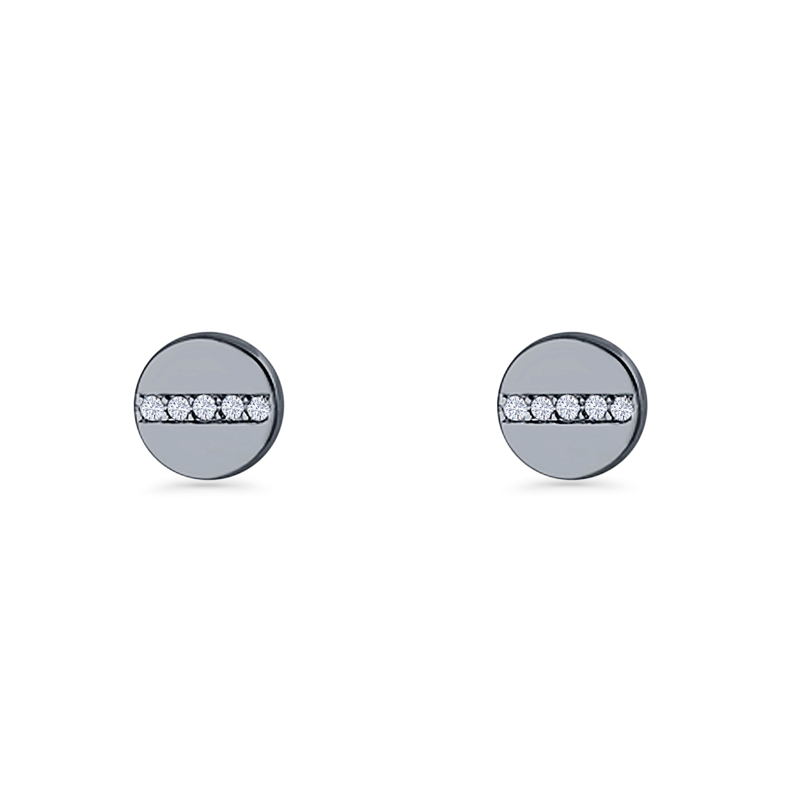 Button Stud Earrings
